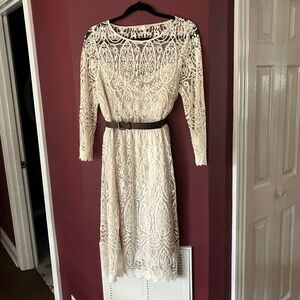 Nurture Beige Lace Dress